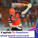 Delhi Capitals vs Sunrisers Hyderabad match scorecard